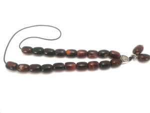 Κομπολόι αχάτης καφέ σκούρο